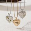 Elliptical Pattern Love Box Pendant Heart Shaped Rose Pendant Memory For Girlfriend
