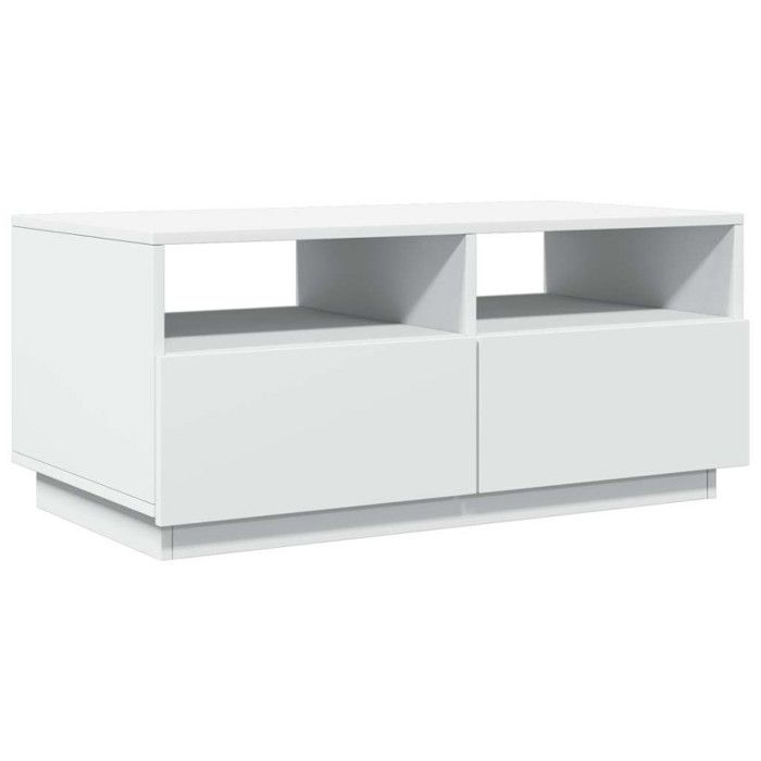 VidaXL Coffee Table with LED Lights, End Table, Side Table, Living Room Furniture, Home Interior, 839833