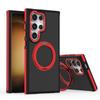 Luxury Rotating Magnetic Stand Armour Phone Case For Samsung S25 S24 Ultra S23 Plus Metal Folding Holder Shockproof Bumper Cover