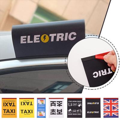 Kreativní taxi Logo Mytí auta Štítek Logo Nálepka Kreativní hračka na okno Opalovací krém Vodotěsná dekorace Nálepka na dveře auta Zadní S5Y7
