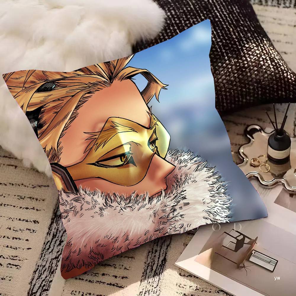 Anime My Hero A-Academia H-Hawks Pillow Case Fashion Square Pillowcase Bedroom Sofa Room Ins Decoration Leisure
