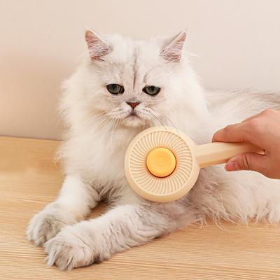 Cat Comb Pet Special Combing Brush Cat Removes Loose Hair Long-haired Puppet Cat Dog Brush Artifact Needle Comb Supplies