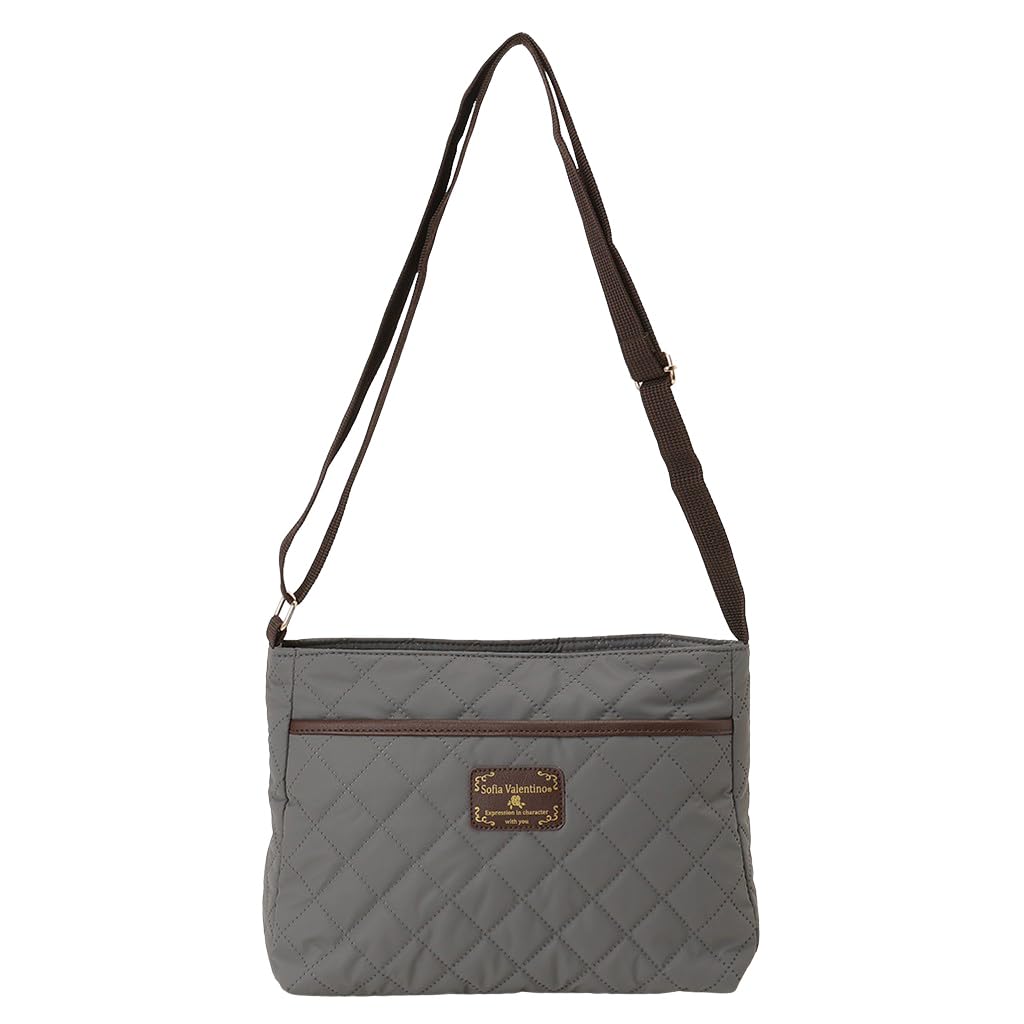 

SOFIA VALENTINO Lightweight Shoulder Bag with Back Zipper, Perfect for Outings, 2511-49A2, Gray