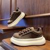 Mens Snake Print Leather Sneakers High-Top Casual Shoes With Cushioned Insole Rubber Sole