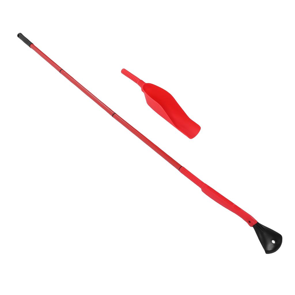 Gutter Cleaning Tools From The Ground, Gutter Cleaning Kit with Extension Pole, Lightweight     Gutter Cleaner Brush, Leaf Scoop and Rake for