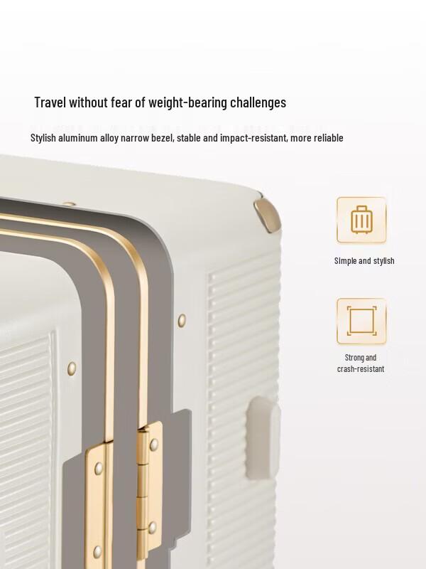 OIWAS Luxury Aluminum Frame Carry-On Luggage