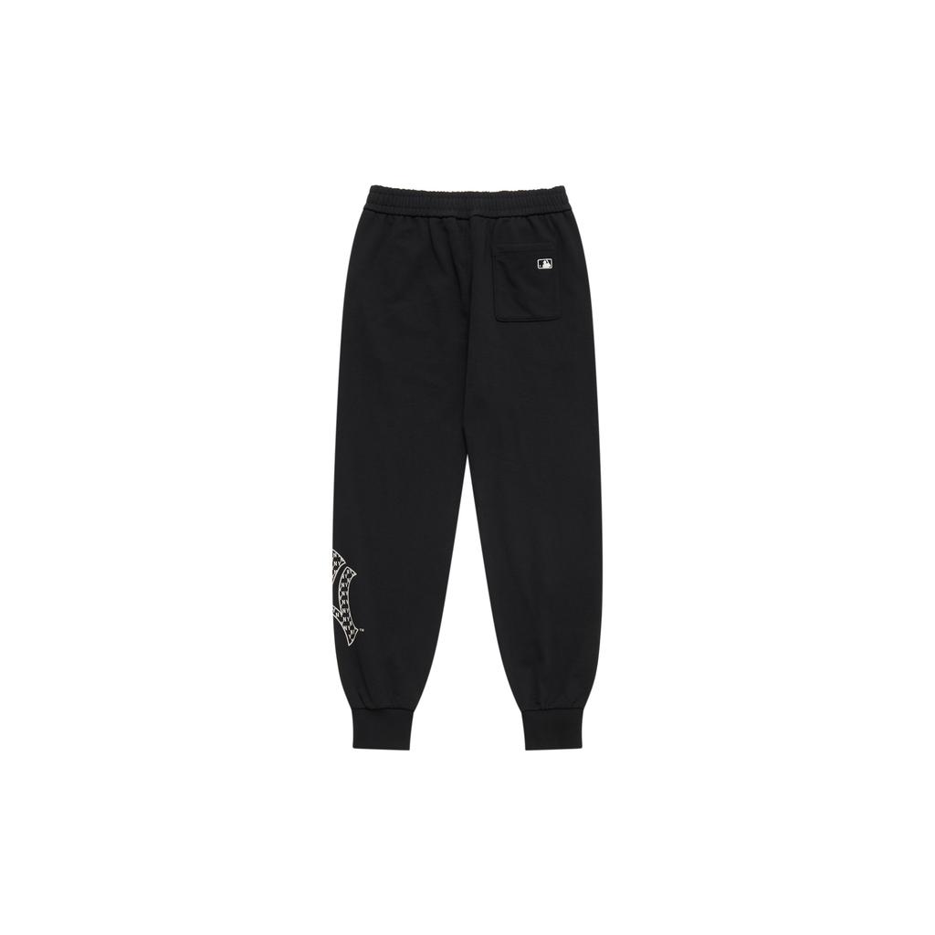 New MLB Monogram Big Lux New York Yankees Casual Pants Unisex Black 3APTM0151-50BKS