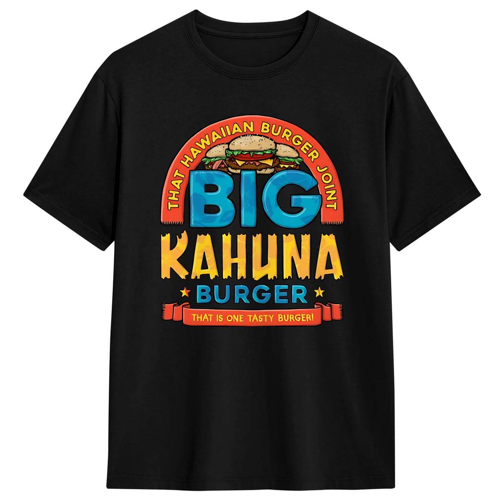 Maglietta Divertente The Big Kahuna Burger Unisex Cotone Manica Corta Girocollo Top Estivi Camicie