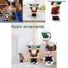 Whimsical Santa Claus Waiter Tray Resin Art Piece Ideal For Christmas Home Decor