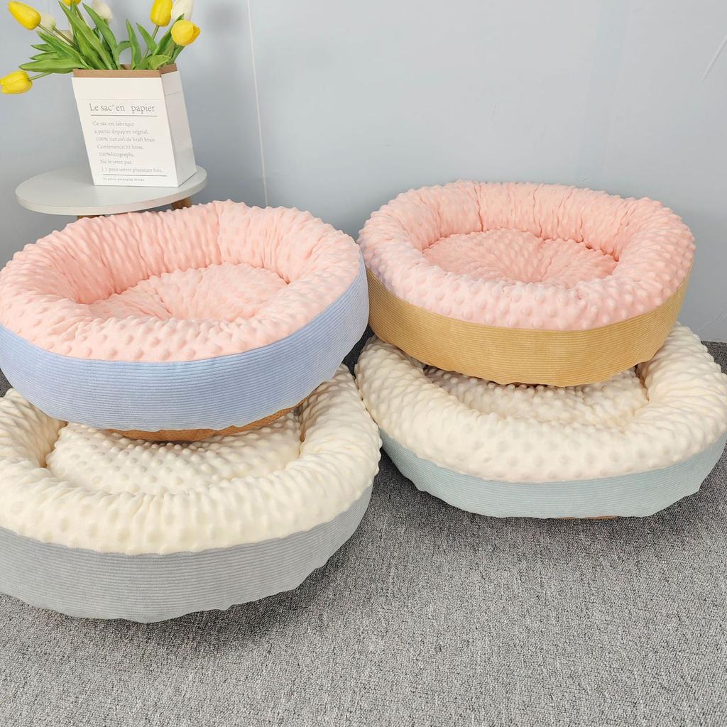 Ins Light Style Bean Velvet Massage Nest Sofa Nest Cat Dog Nest Cat Dog Universal