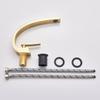 Bathroom Basin Faucet Deck Mount Washing Sink Cold and Hot Water Mixer Tap Creative Curved Mixers