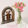 3D Realistic Mouse Hole Wall Sticker Funny Cute Mouse Door Decal Self Adhesive Removable Decor