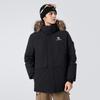 CAMEL Waterproof Windproof Hooded True Mink Fur Warm Workwear Down Jacket Unisex M34CS01643