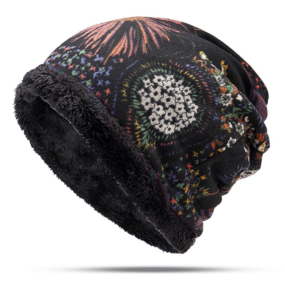 Buy Women Ethnic Cotton Beanie Hat 
