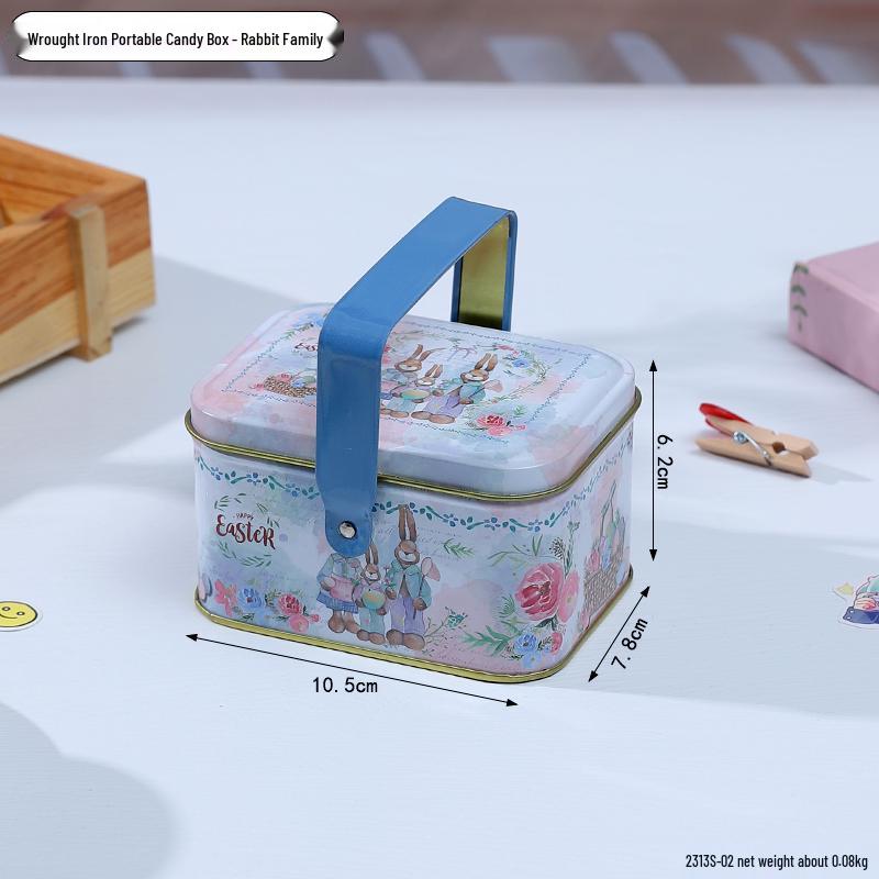 Adorable Cartoon Chocolate & Cookie Tin Box - Children's Gift or Wedding Favor Storage