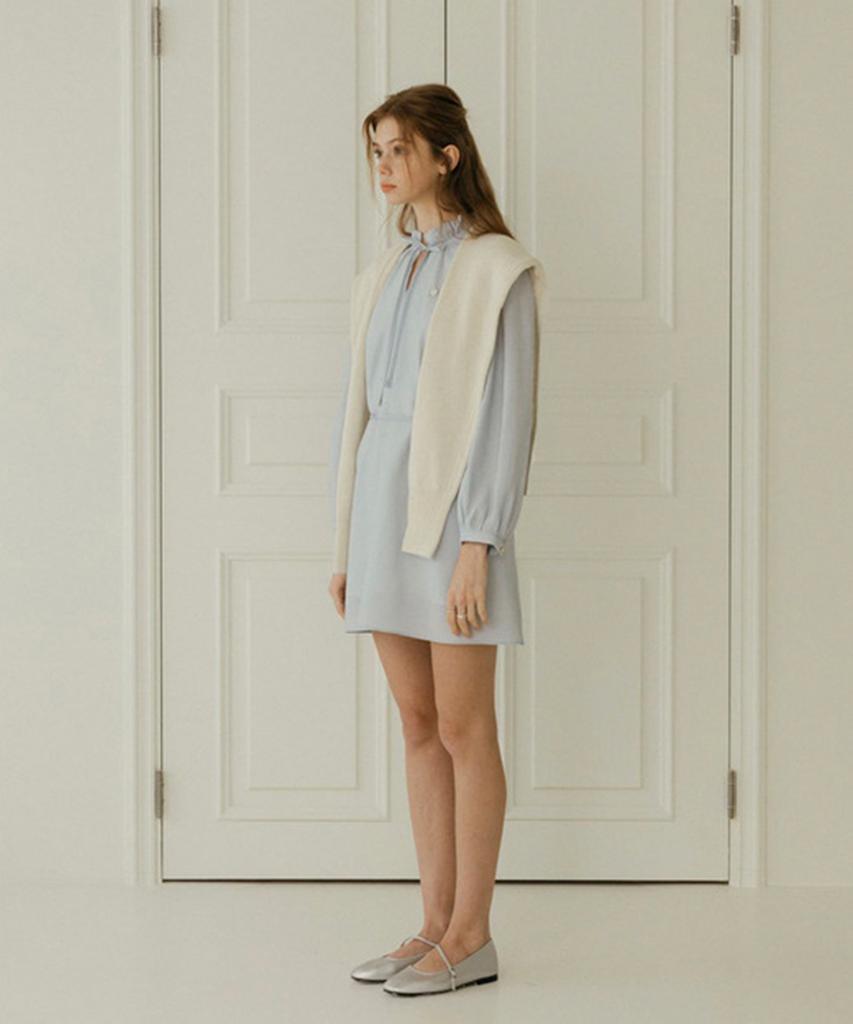 Aejeuipeu Sofia Flare Dress (Sky Blue)