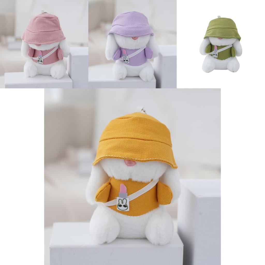 Stilvoller rosa Hasen-Schlüsselanhänger, liebliches Autozubehör und Rucksackanhänger für trendige Mädchen