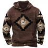 Winter Men's Hoodie Sweatshirt Harajuku Ethnic Wind Graphics Retro Clothes Pullover Shirt Casual Street Loose Casual Hoodie