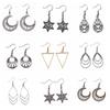 30 Styles Women Fashion Simple Handmade Earrings Geometric Swirl Triangle Teardrop Pendant Dangle Earrings