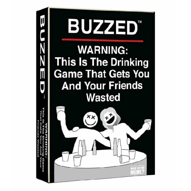 

Buzzed English Version Adult Drinking Card for Friends Parties Game Nights чёрный