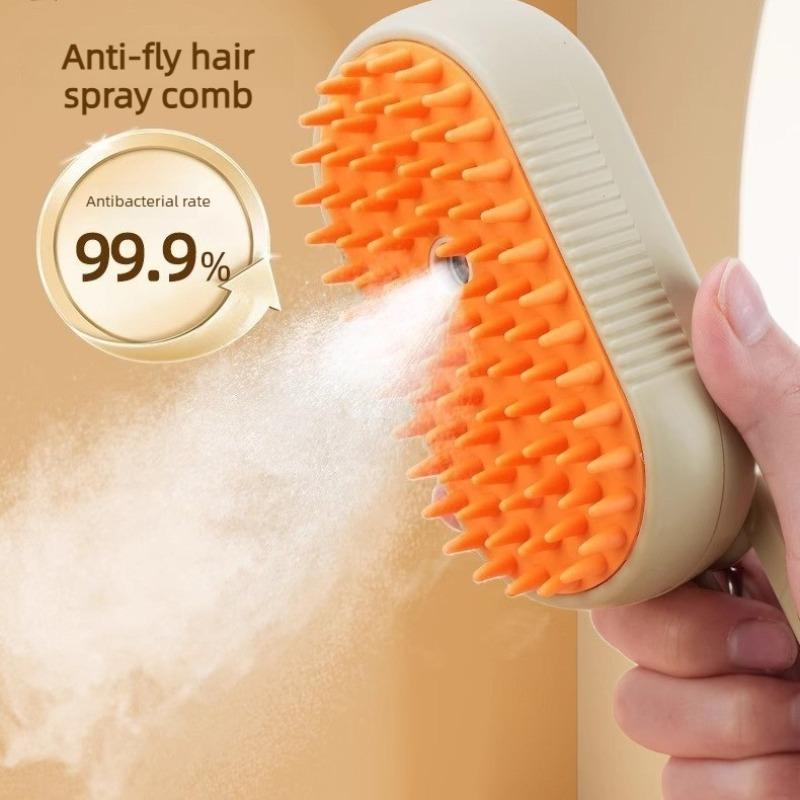Anti Flying Hair Pet Spray Massage Comb For Cats Dogs Steam Grooming Depilation Tool Pet Grooming Supplies For Home Use