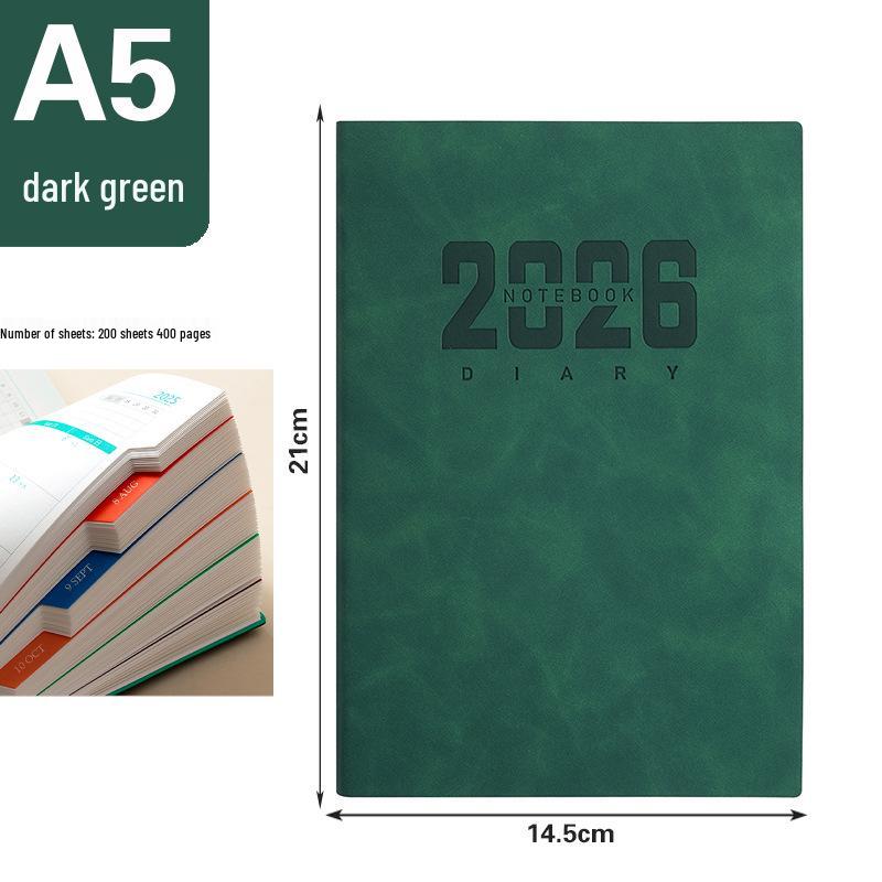 2026 Chinese Daily Planner: Agenda & Efficiency Management Notebook