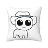TBH Autism Creature Meme Yippee Square Pillowcase Pillow Cover Cushion Zip Decorative Comfort Throw Pillow for Home Car