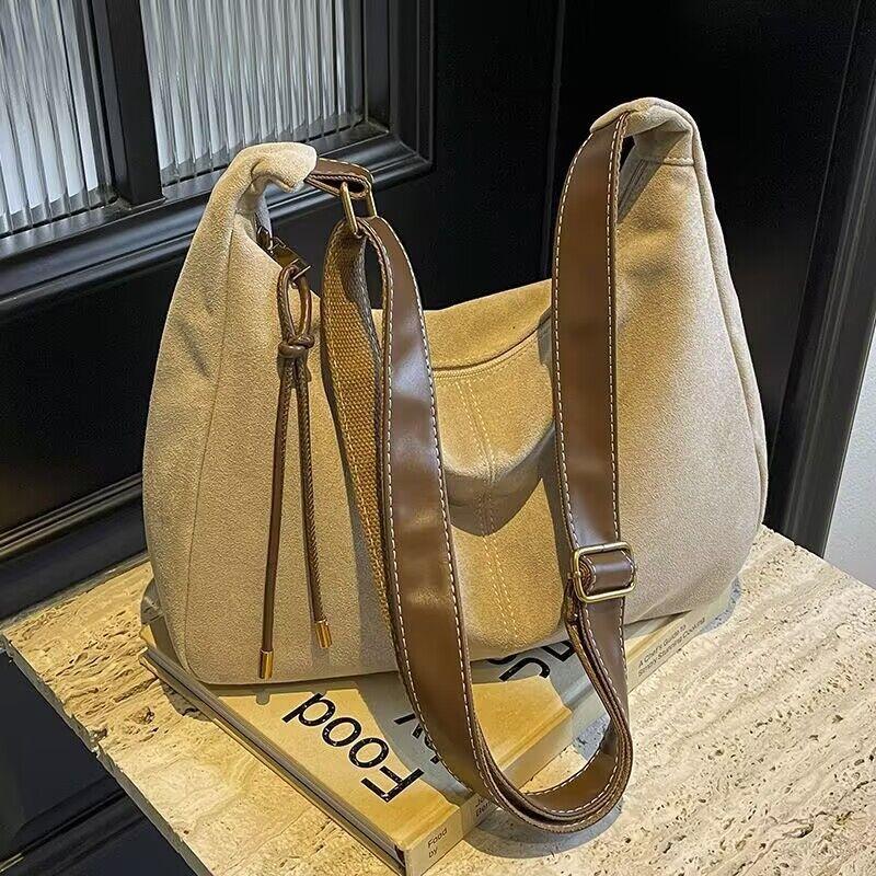 

Сумки в стиле ретро с матовым эффектом, женские сумки-шопперы большой емкости, сумки через плечо, новые повседневные сумки для работы и учебы хаки