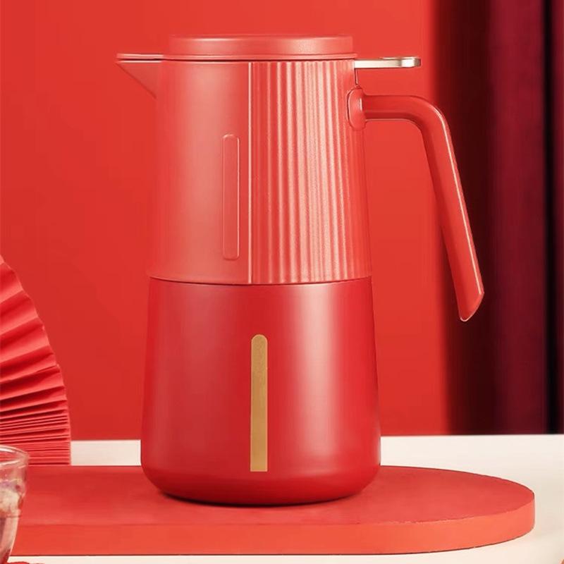 Large Capacity Stainless Steel Leakproof Thermos Flask - Durable, High Temperature Resistant, Creative Design.