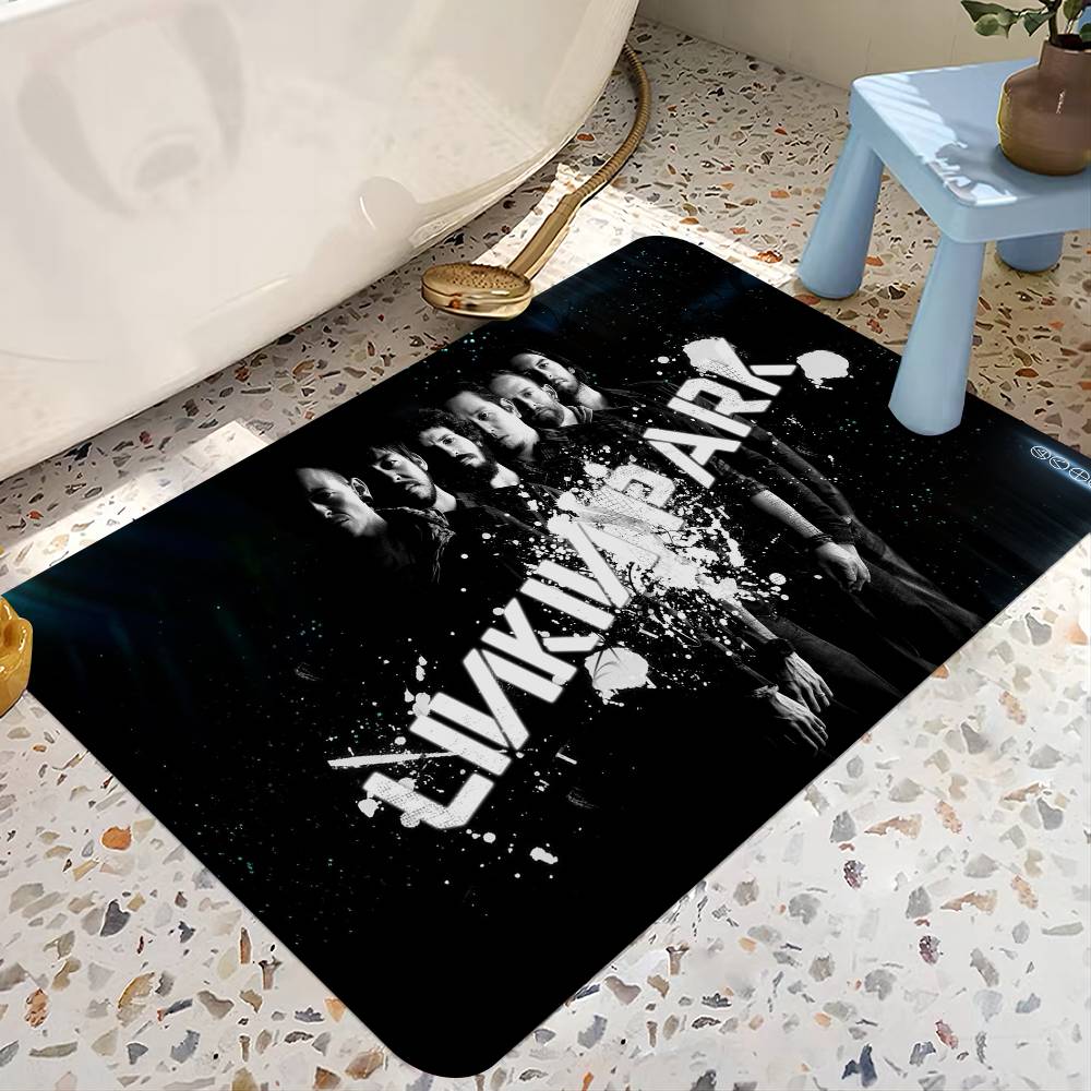 Rock Band L-Linkin P-Park Floor Mat Rectangle Anti-slip Home Soft Badmat Front Door Indoor Outdoor Mat Hotel Decor Mat