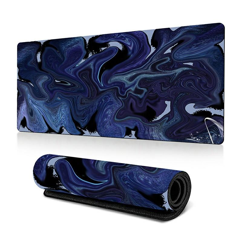300x800x3mm Non-Slip Rubber Mouse Pad Abstract Fluid Pattern Large Mouse Mat H
