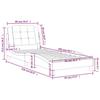 VidaXL Cadre de Lit avec Tête de Lit, Lit Rembourré, Lit Simple, Lit Adulte de Chambre à Coucher Intérieur, Blanc 90x200 cm 3208157