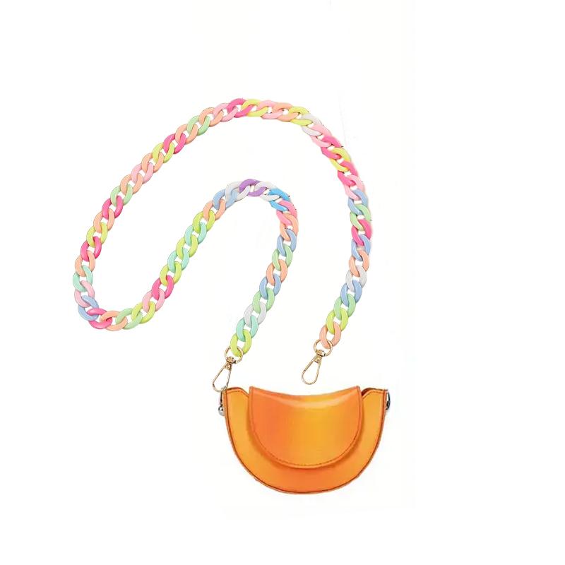 1PC Plastic Chain Female Mobile Phone Phone Case Acrylic Buckle Chain Macaron Color Lanyard Anti Loss And Anti Drop Multiple Sizes