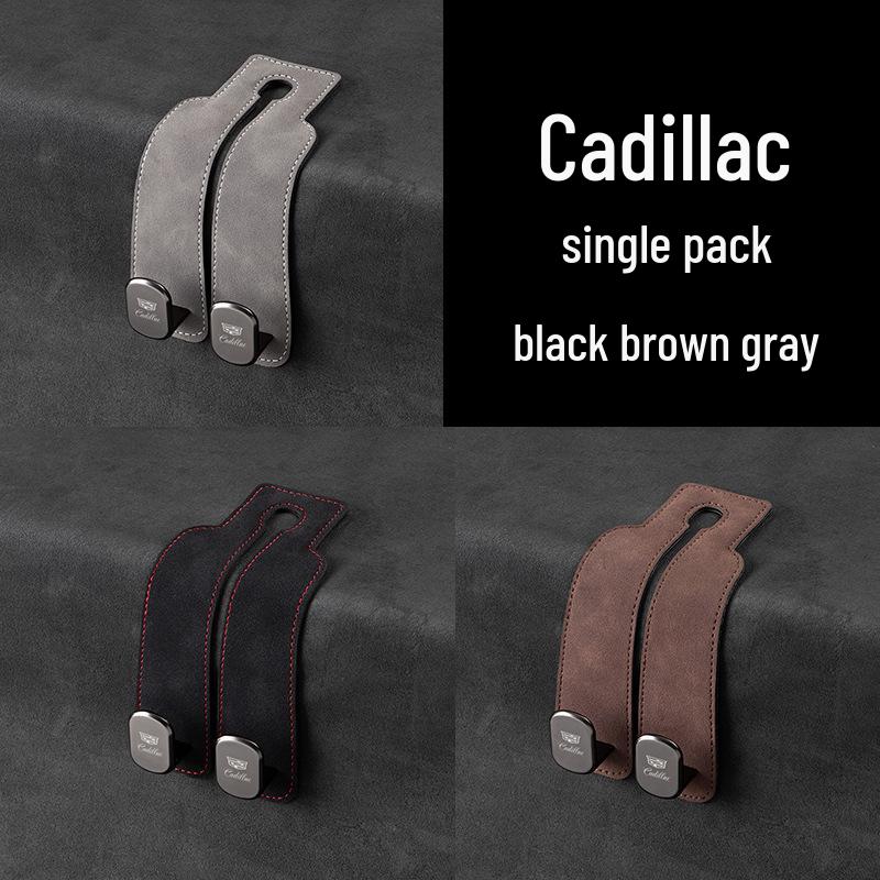 Zamszowe haczyki na telefon i do przechowywania na tylne siedzenie