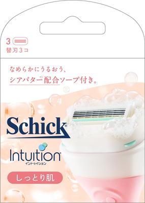 Schick Intuition Moist Skin Replacement Blades Razor for Women (3 Pieces)