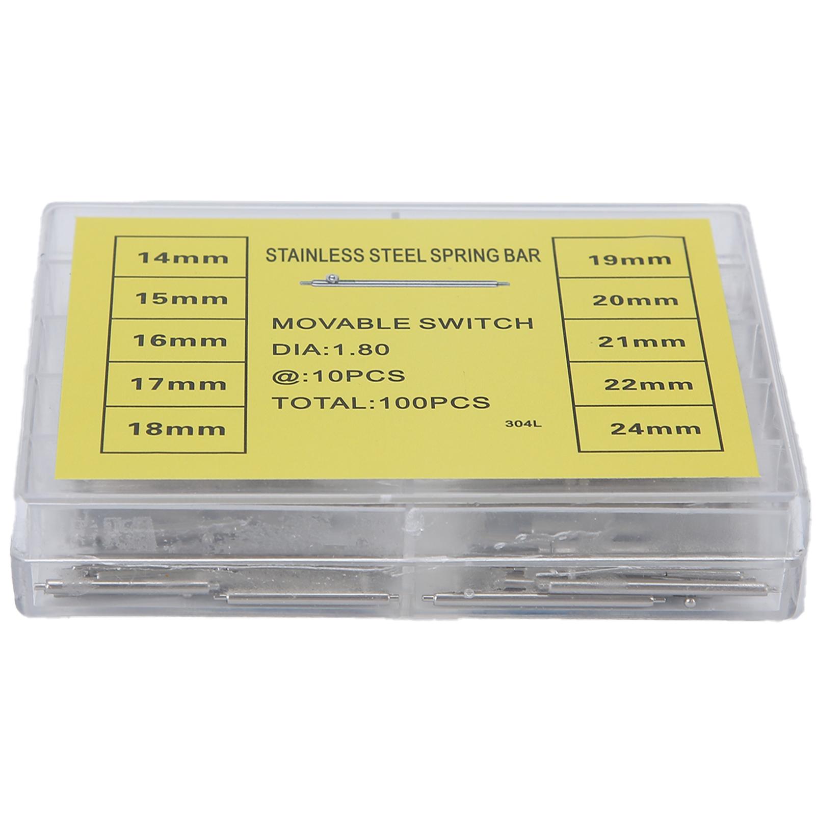 

1.8мм 0.07дюйма Толщина Быстросъемные Пружинные Штифты Штифты Звеньев Ремешка Инструмент для Ремонта Часов