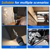 3PCS Quick Release Impact Bit Holders CR-MO Steel 1/2 3/8 1/4-Inch Square Drive to 1/4-Inch Hex Socket Adapter Impact Wrench Rat