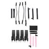 Home Gyms Workout Equipment Pilates Rod Kits with Resistance Band Strength Weights Equipment for Body Fitness Squat