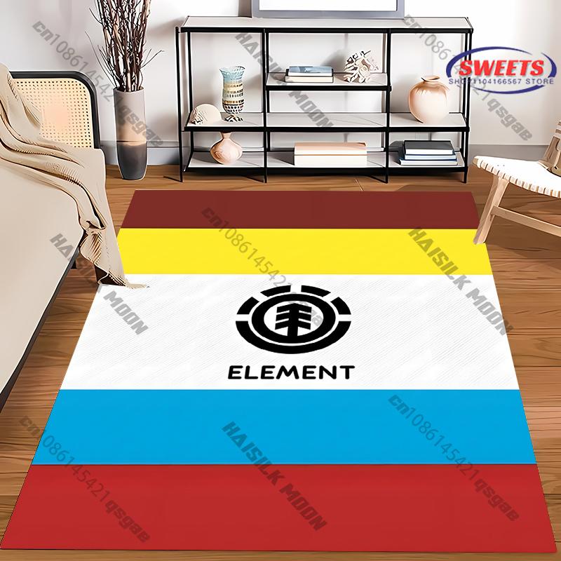 3D E Element Skateb0ards Boardsport Logo Themed Printed Carpet Modern Bedroom Living Room Sofa Decorative Rug Non Slip Mat Gift