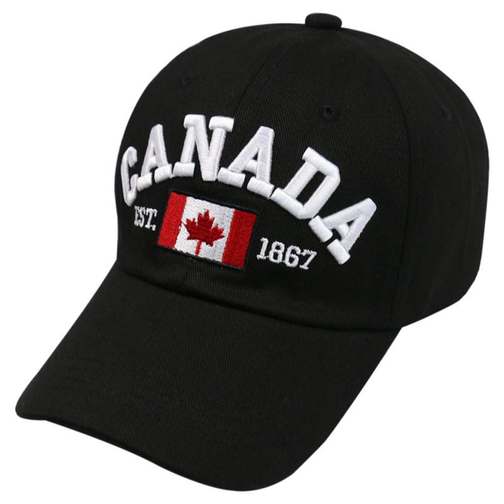 New Arrival Cotton Gorras Canada Baseball CapBA378 Flag Of Canada Hat Snapback Adjuatable Mens Baseball Caps Brand New For Adult