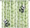 Tende con Animali Cartoni Animati Bambini Fauna Selvatica Fiori Tropicali Foglie di Palma Tende per Finestre per Bambini Bambine Stanza dei Bambini Aula