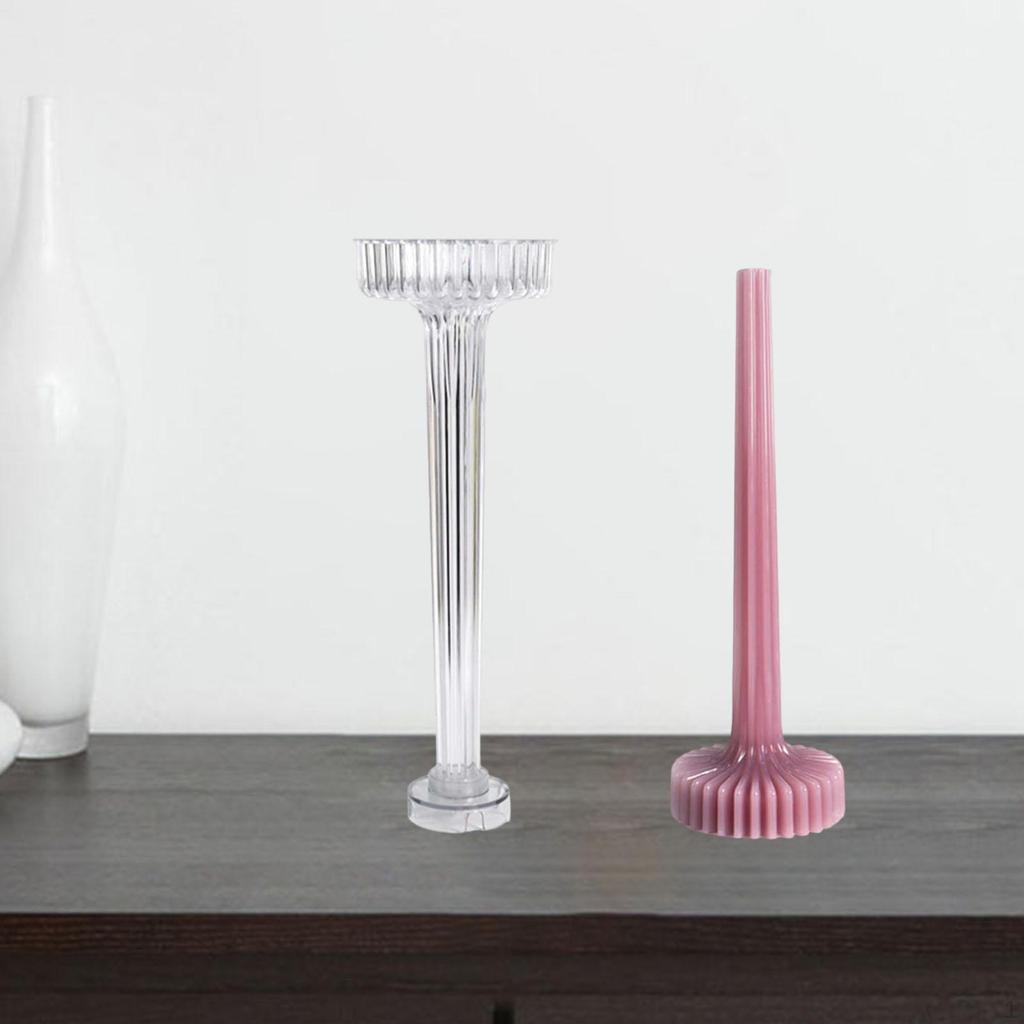 3D Candle Mould Candlestick Acrylic Handmade Crafts Home Decor Casting Craft Art DIY Tools