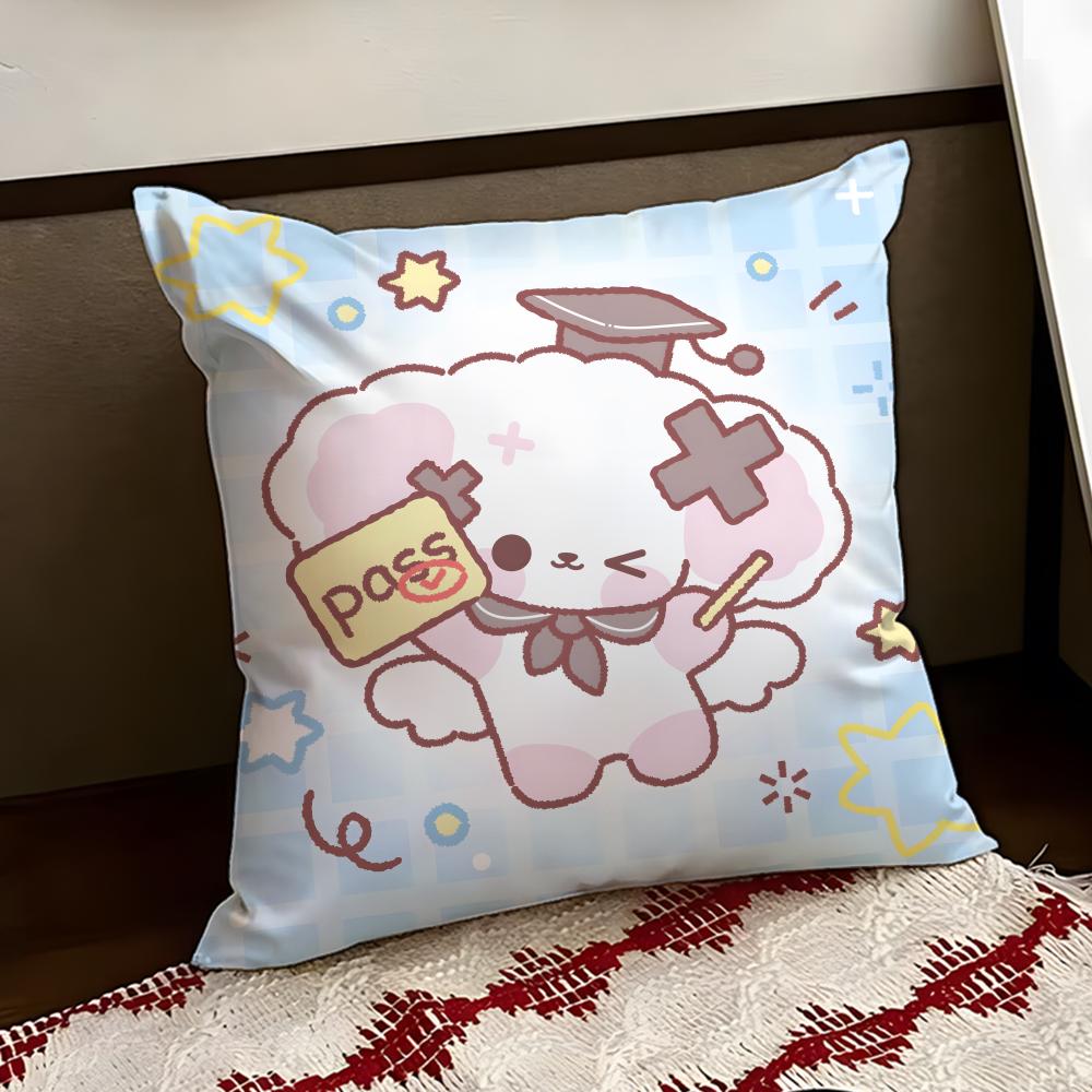 Cute NNono Cushion Cover Reversible Soft Durable Pillow Cover Home  Car MultiScene Use for Daily Comfort