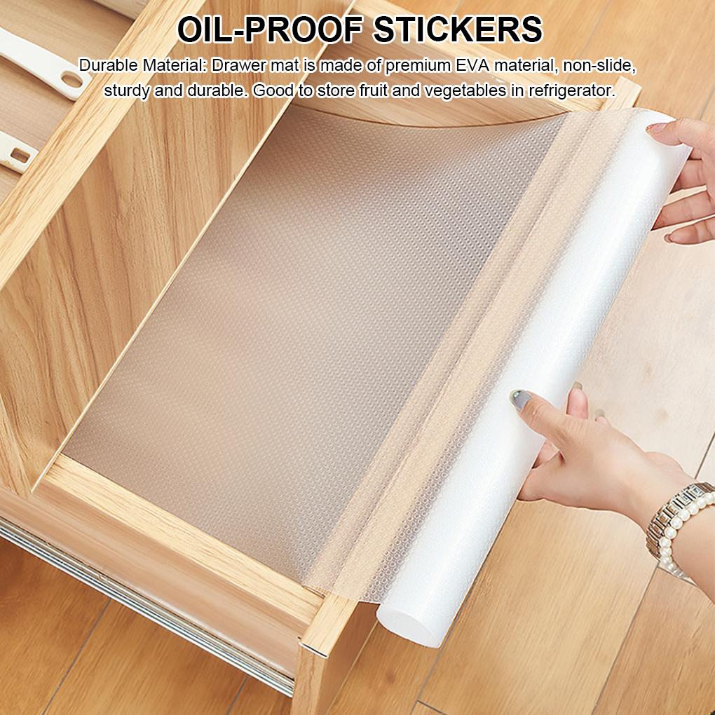 Refrigerator Multifunction Mat Non-Slide Transparent EVA Heat-Insulation Place Mats Oil-proof Table Liners Household Cabinet