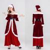 Christmas Costume Santa Claus Red Christmas Thickened Dress Ball Costume