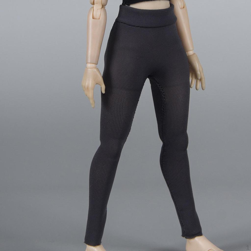 1/12 Action Figure Pants, Stretch Leggings, Miniature Clothing, Elastic for 6 Inch Figures Fit Yoga