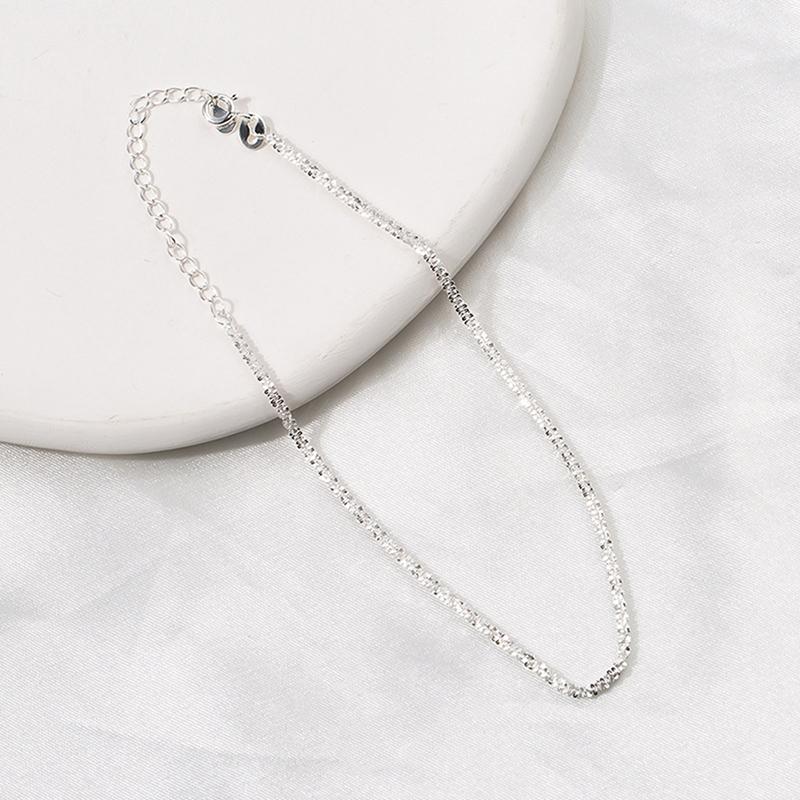 Minimalist Shiny Chains Anklets For Women Girls Friend Foot Jewelry Leg Barefoot