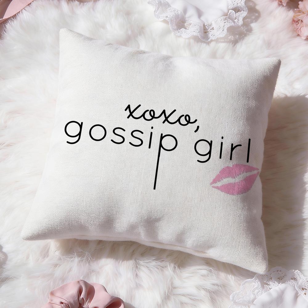 

cool movie g-Gossip Girls Cushion Cover Premium Comfort Reversible Pillow Cove -Two in One Design for Any Room & Car Interior 30cmx30cm