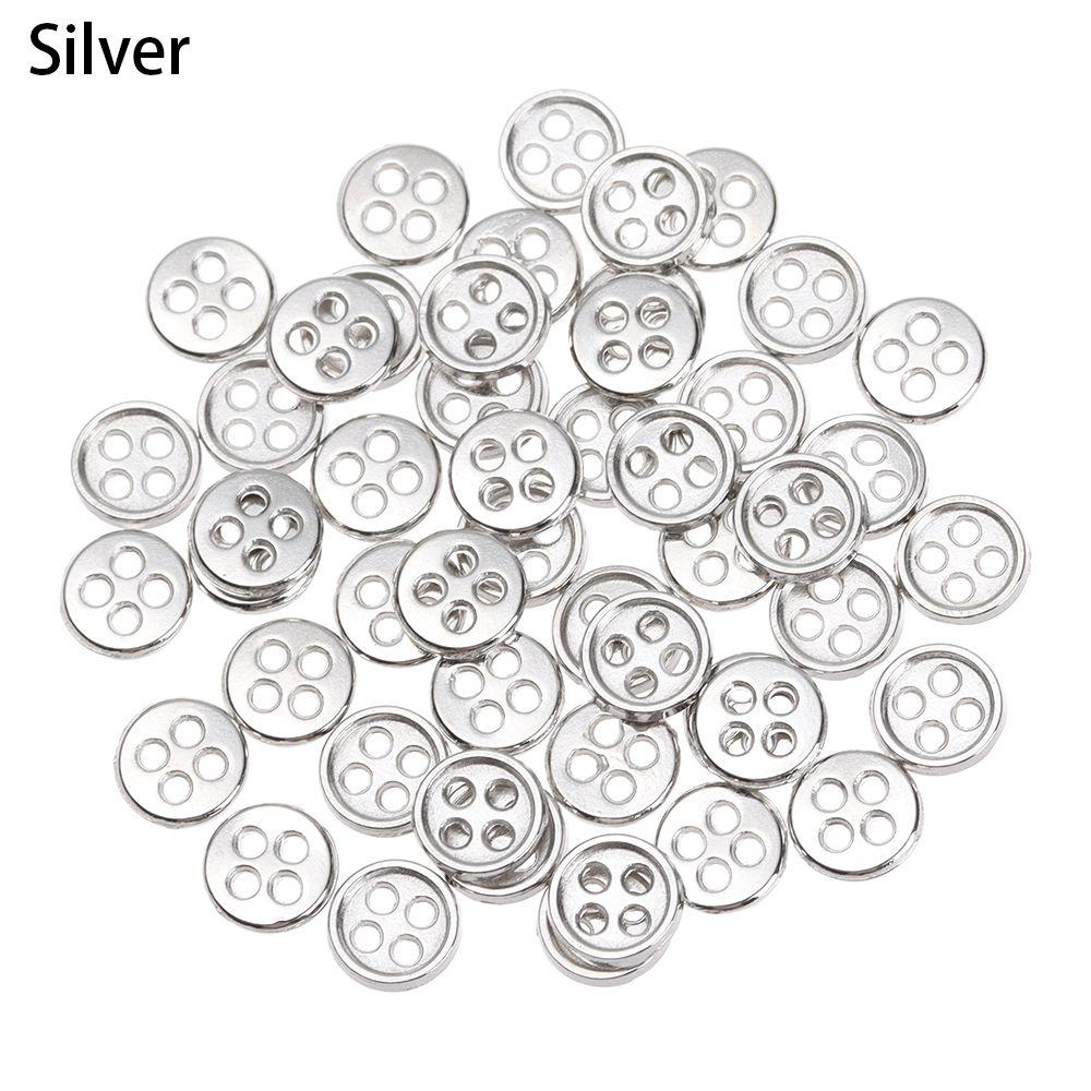 20pcs 6mm Craft Accessories Clothing Sewing Buckle DIY  Clothes Metal Buckles Mini Buttons
