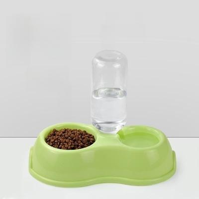 Pet Drinker Feeder Cat Water Bowl Double Bowl Plastic Automatic Drinking Bottle Dog Bowl Pet Supplies